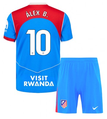 Atletico Madrid Alex Baena #10 Tredje Kläder Barn 2025-26 Kortärmad (+ Korta byxor)